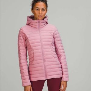 Lululemon Pack it Down Pink Taupe Puffer Coat Sz 10